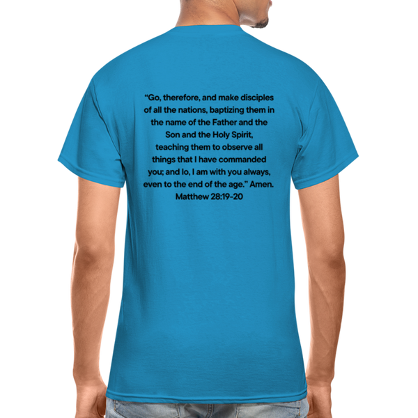 Go And Tell  Great Comission T-Shirt - turquoise
