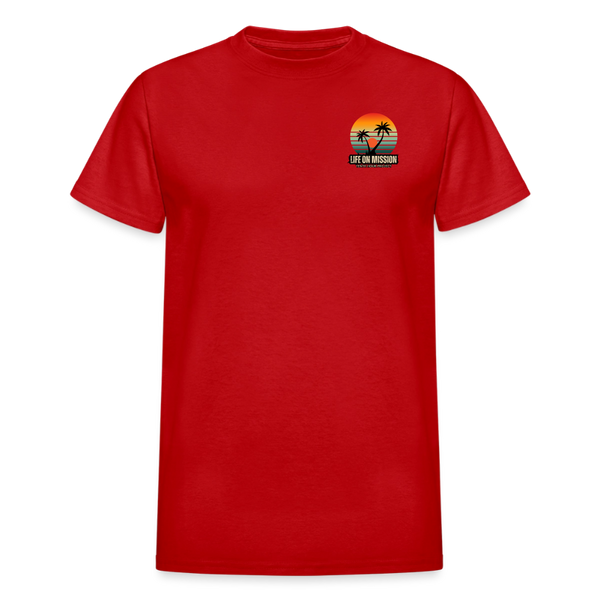 Life On Mission Island T-Shirt - red