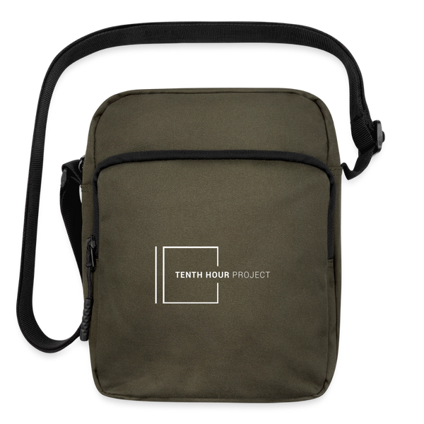 Large Crossbody Hip Bag - olive