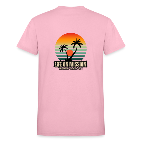 Life On Mission Island T-Shirt - light pink