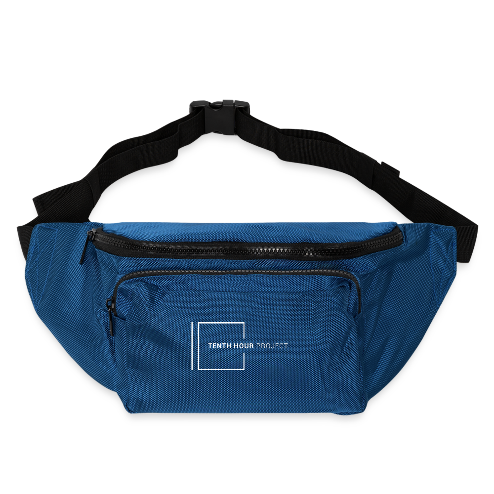 Large Crossbody Hip Bag - blue
