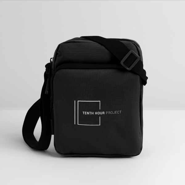 Large Crossbody Hip Bag - black