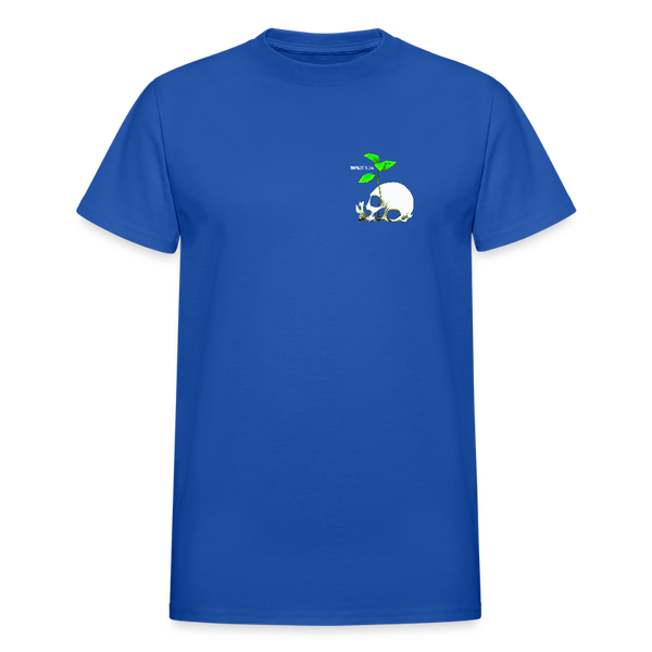 Death To Life Skull  T-Shirt - royal blue