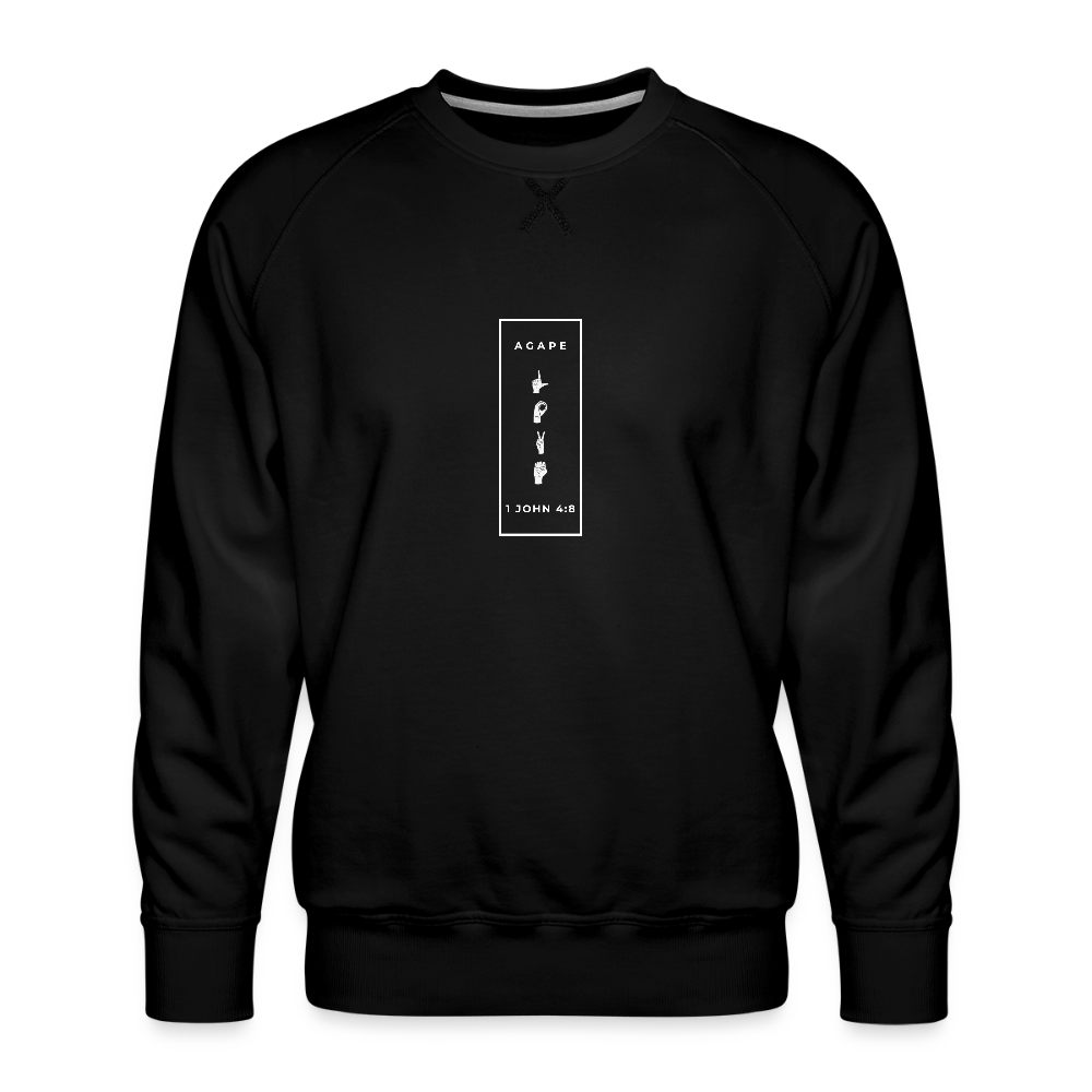 Agape Love Crewneck Sweatshirt - black