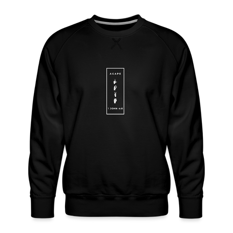 Agape Love Crewneck Sweatshirt - black