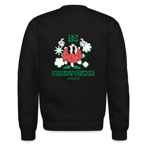 Be Transformed Crewneck Sweatshirt - black