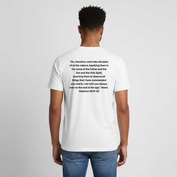 Go And Tell  Great Comission T-Shirt - white