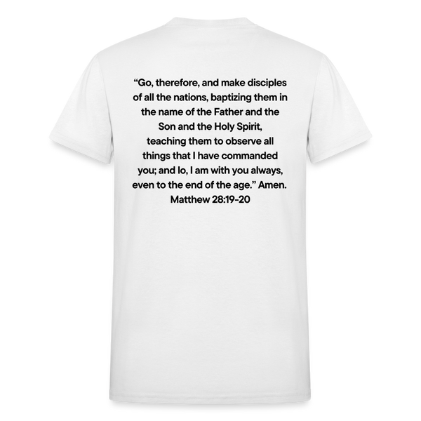 Go And Tell  Great Comission T-Shirt - white
