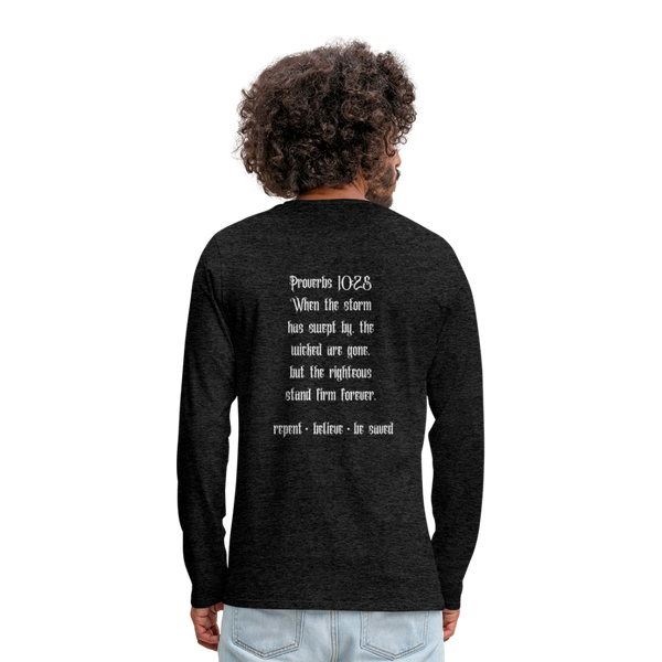 Don't Be Wicked Long Sleeve T-Shirt - charcoal grey