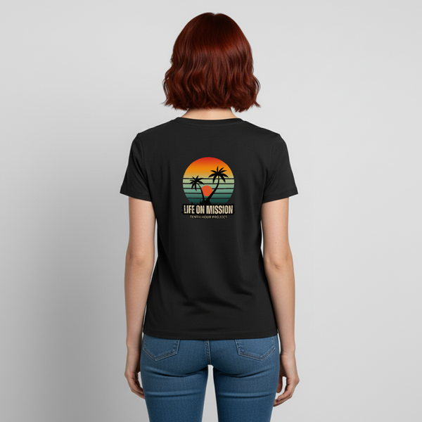 Life On Mission Island T-Shirt - black