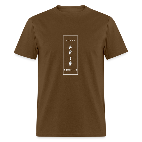 Agape Love T-Shirt - brown