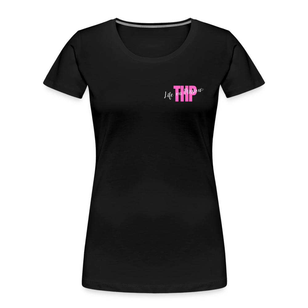 Womens THP / Life On Mission T-Shirt - black