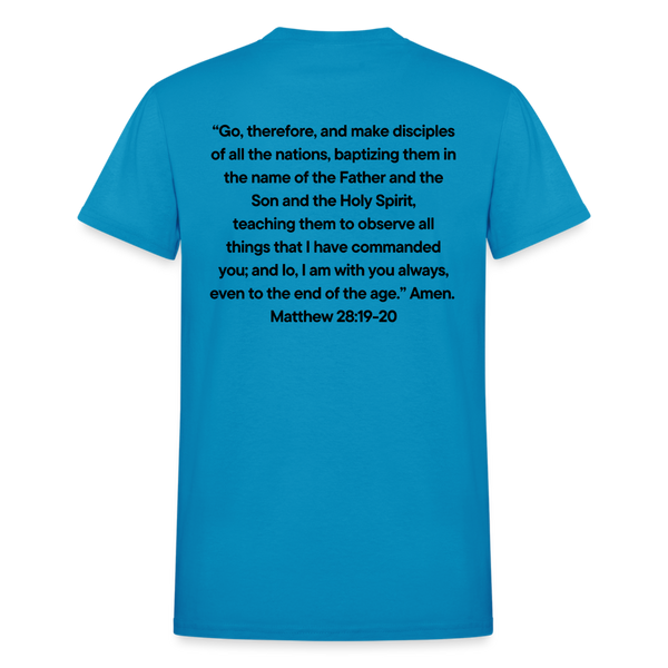Go And Tell  Great Comission T-Shirt - turquoise