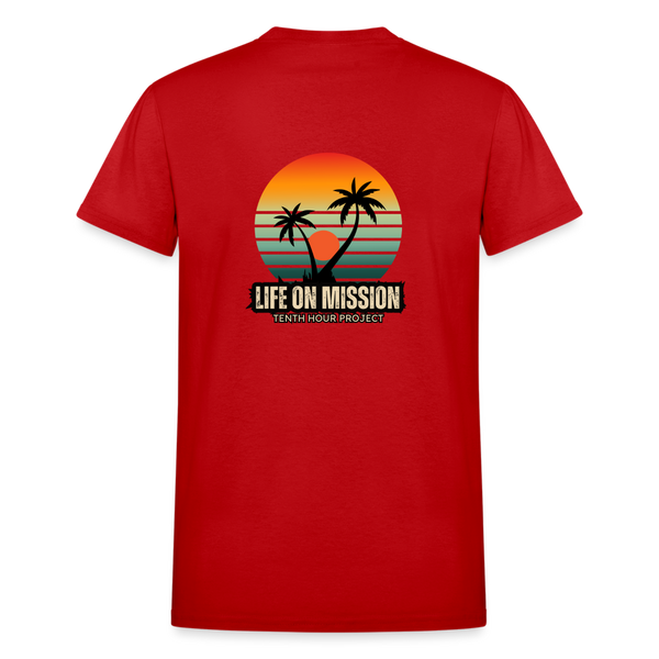 Life On Mission Island T-Shirt - red