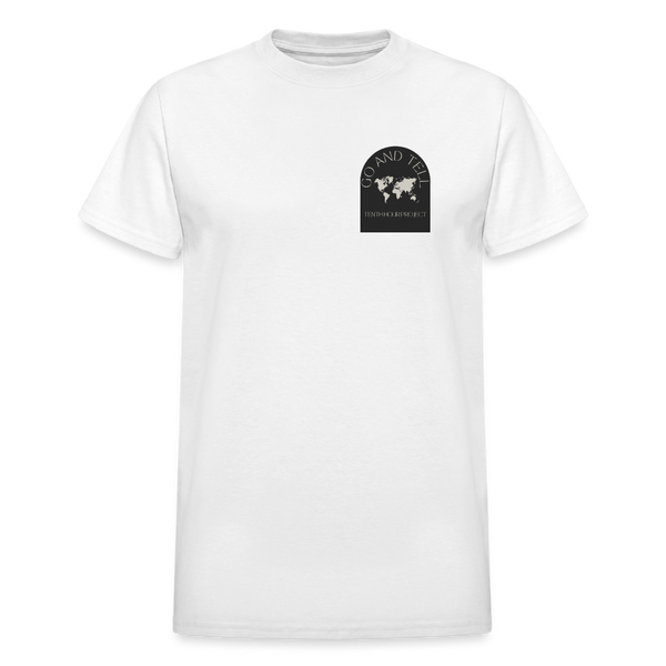 Go And Tell  Great Comission T-Shirt - white