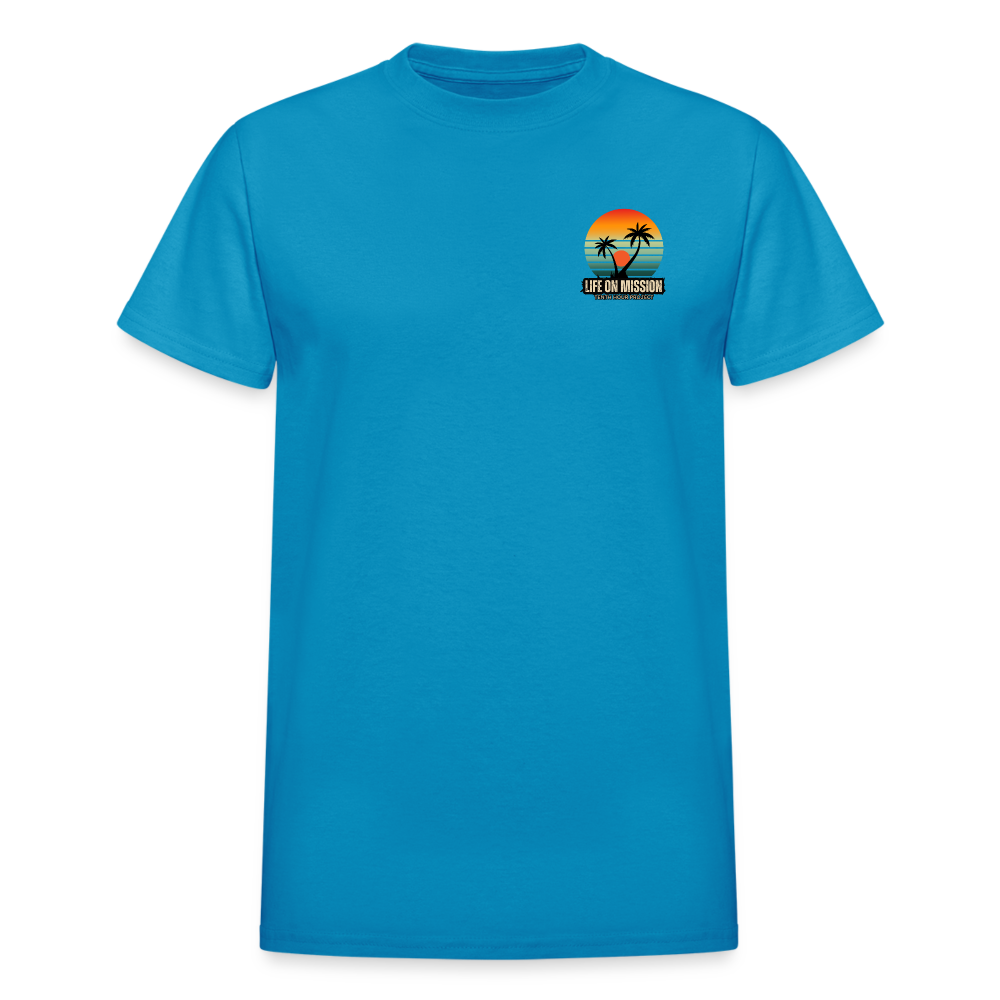 Life On Mission Island T-Shirt - turquoise