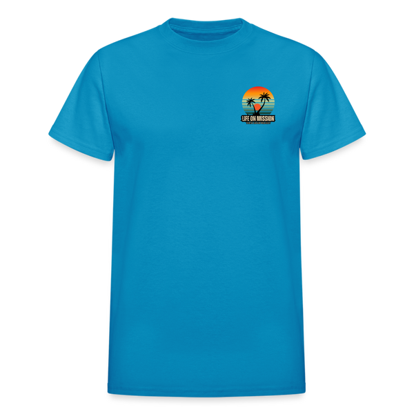 Life On Mission Island T-Shirt - turquoise