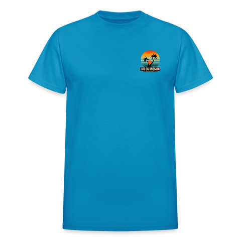 Life On Mission Island T-Shirt - turquoise