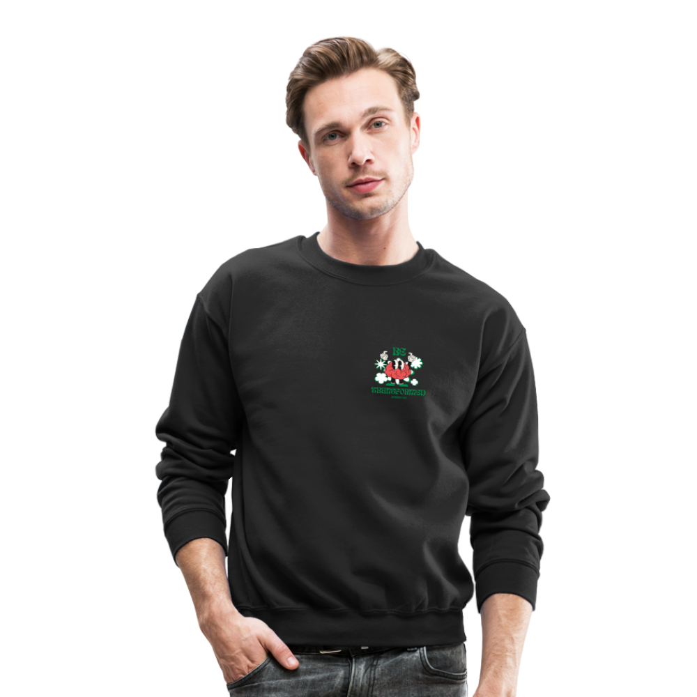 Be Transformed Crewneck Sweatshirt - black