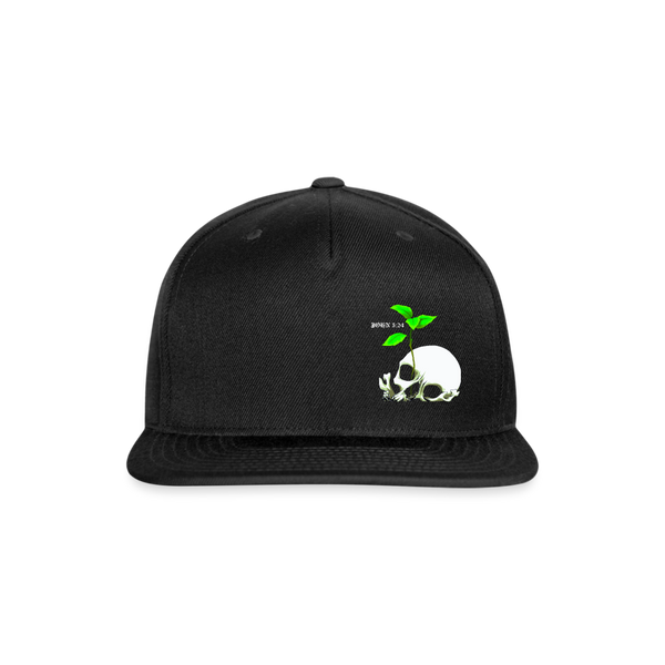 Death To Life Snapback Baseball Cap - black