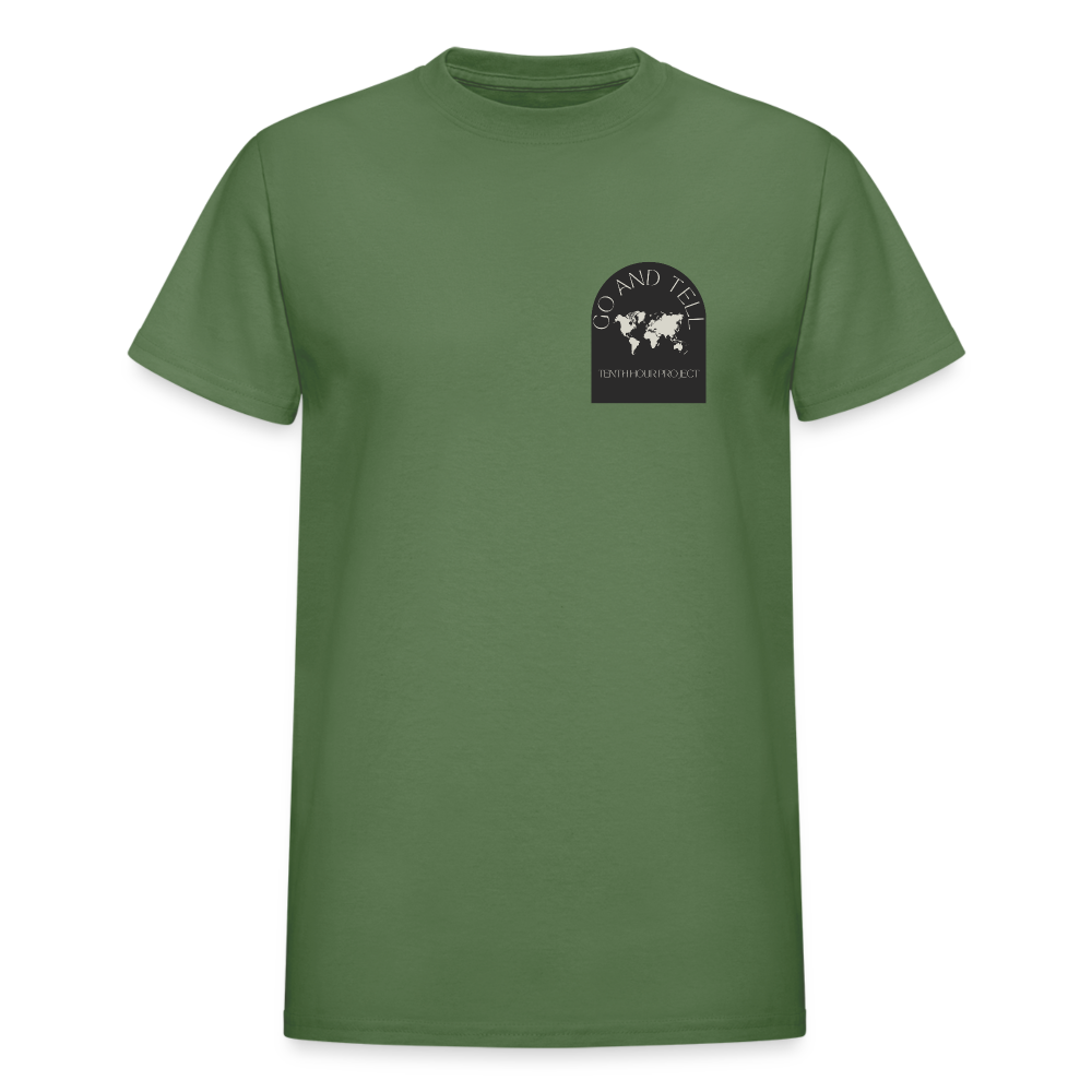Go And Tell  Great Comission T-Shirt - military green