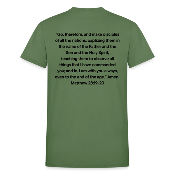 Go And Tell  Great Comission T-Shirt - military green