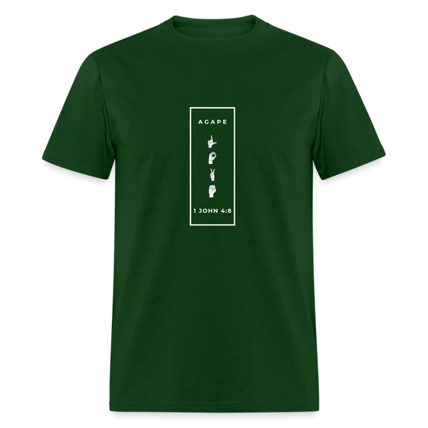 Agape Love T-Shirt - forest green