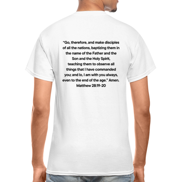 Go And Tell  Great Comission T-Shirt - white