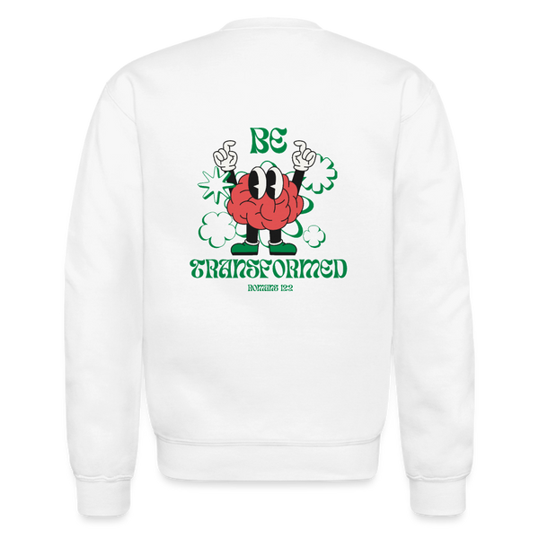 Be Transformed Crewneck Sweatshirt - white
