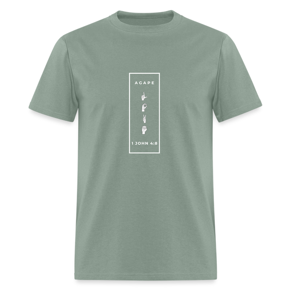 Agape Love T-Shirt - sage