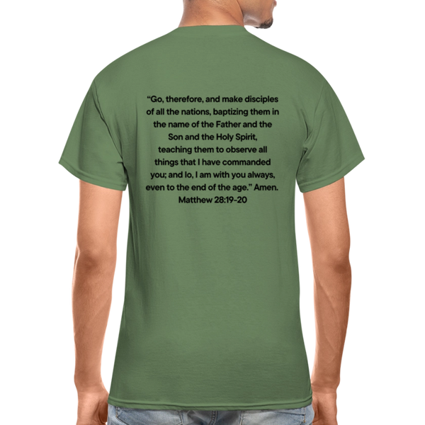 Go And Tell  Great Comission T-Shirt - military green