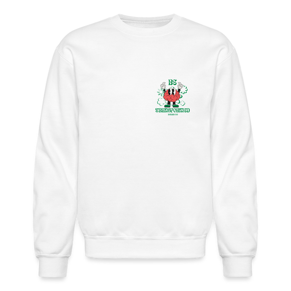 Be Transformed Crewneck Sweatshirt - white