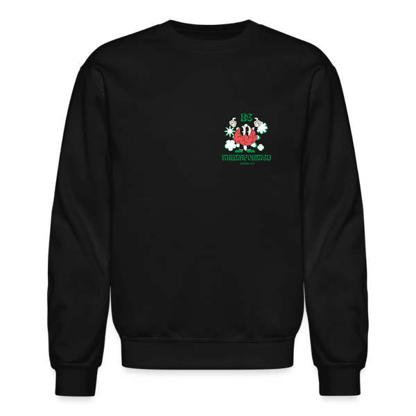 Be Transformed Crewneck Sweatshirt - black