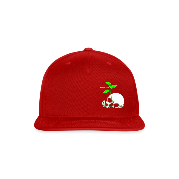 Death To Life Snapback Baseball Cap - red