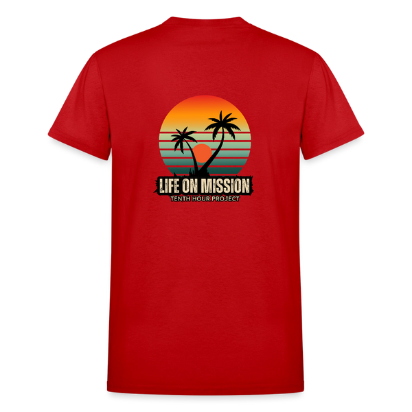Life On Mission Island T-Shirt - red
