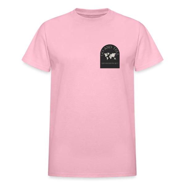 Go And Tell  Great Comission T-Shirt - light pink