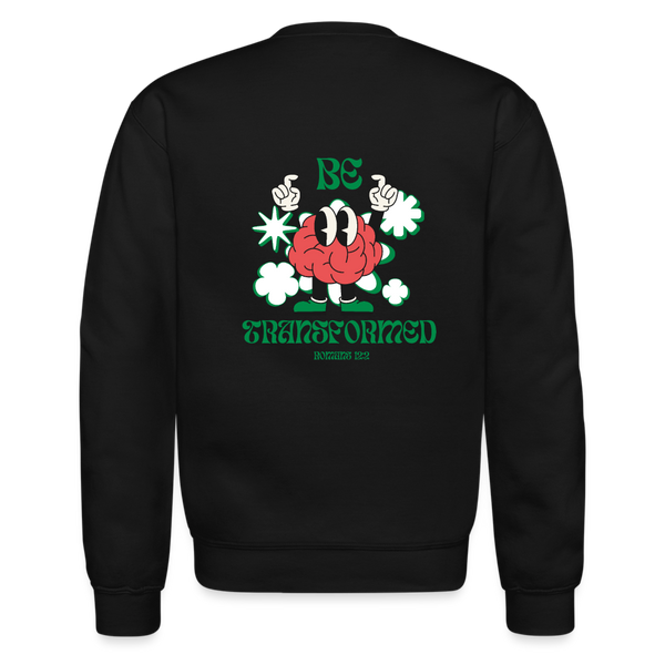 Be Transformed Crewneck Sweatshirt - black