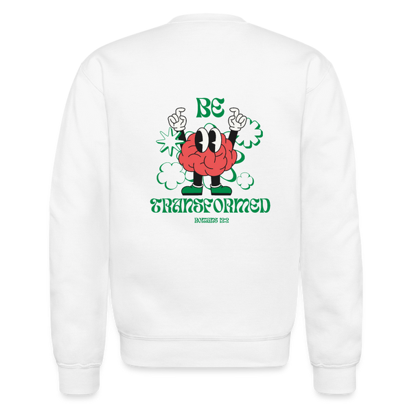 Be Transformed Crewneck Sweatshirt - white