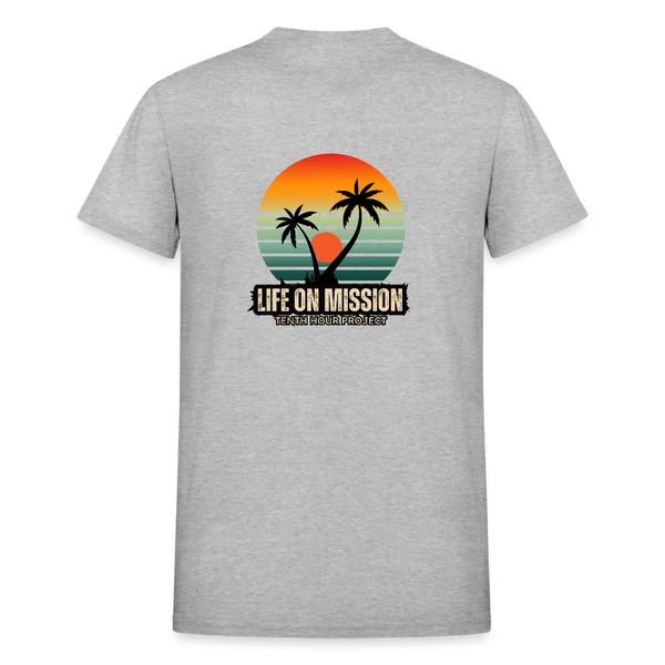 Life On Mission Island T-Shirt - heather gray