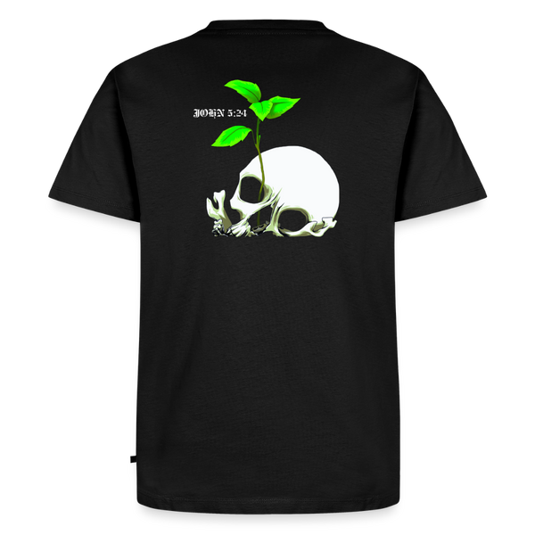 Death To Life Skull  T-Shirt - black