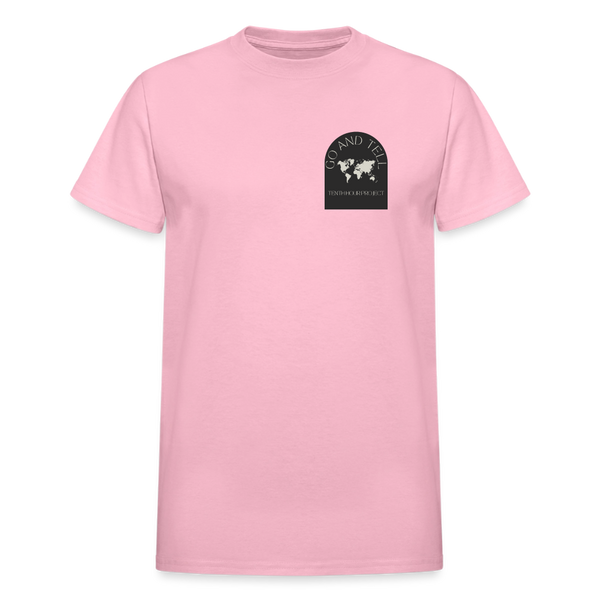 Go And Tell  Great Comission T-Shirt - light pink