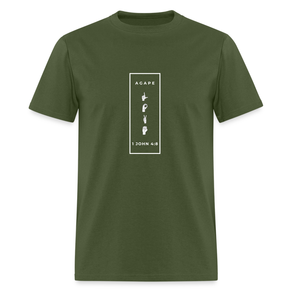Agape Love T-Shirt - military green