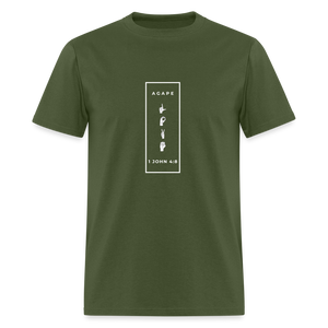 Agape Love T-Shirt - military green