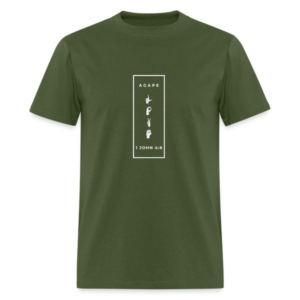 Agape Love T-Shirt - military green