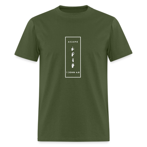 Agape Love T-Shirt - military green