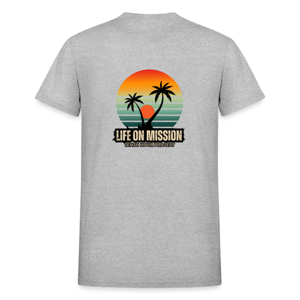 Life On Mission Island T-Shirt - heather gray