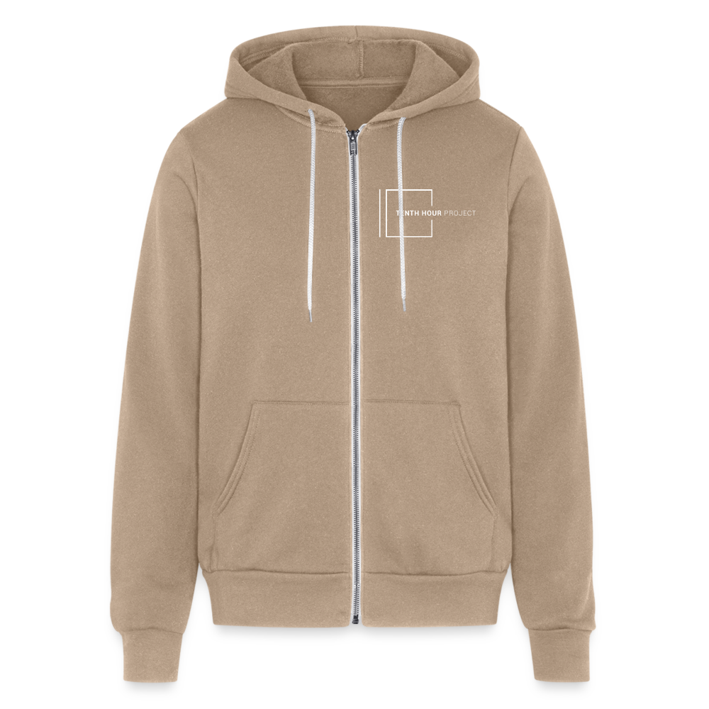 Tenth Hour Project Unisex Full Zip Hoodie - tan