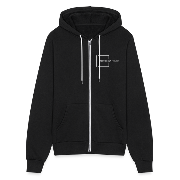 Tenth Hour Project Unisex Full Zip Hoodie - black