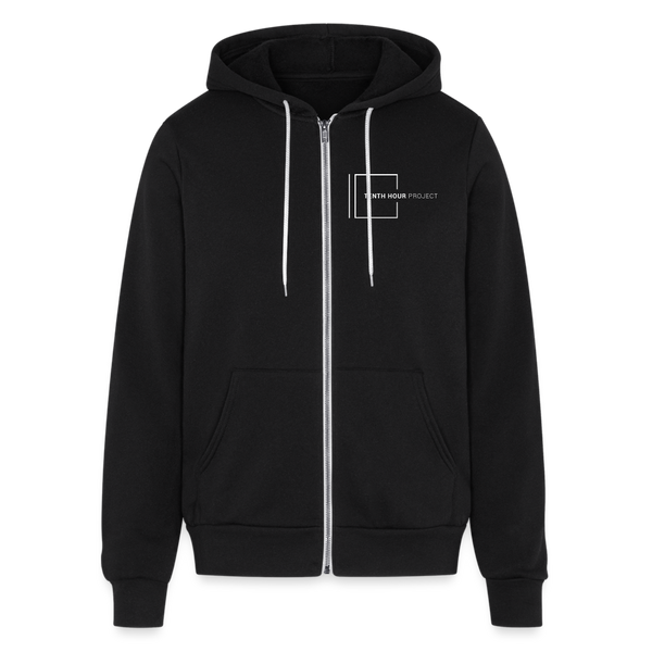 Tenth Hour Project Unisex Full Zip Hoodie - black