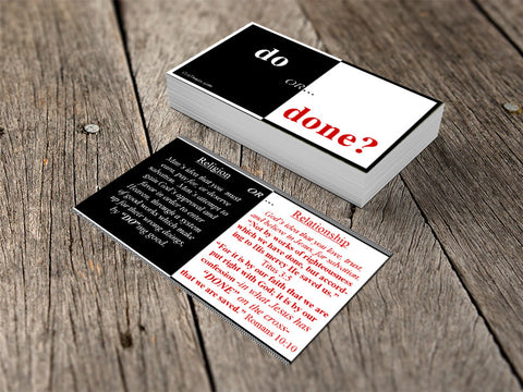 Do or Done Gospel Tracts